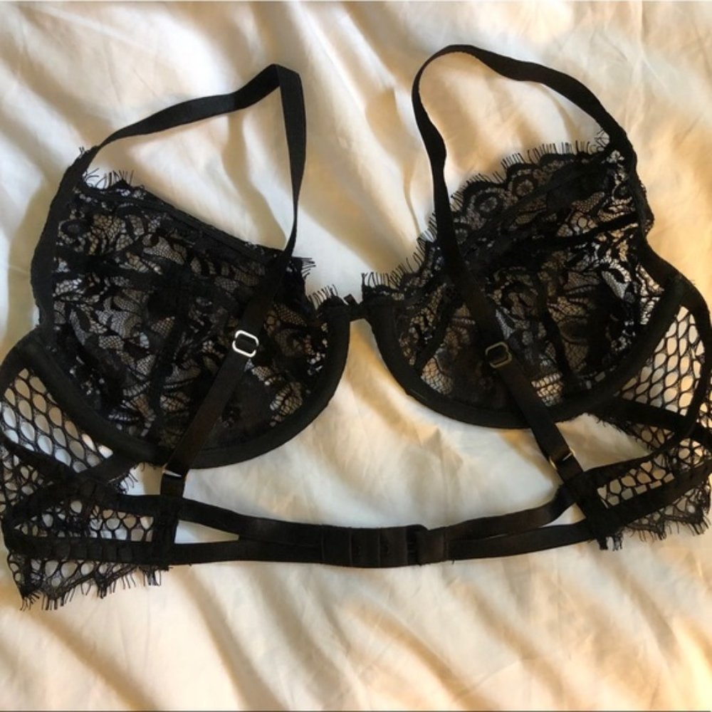 Gooseberry Intimates- Honey Bee Lace Bra LARGE